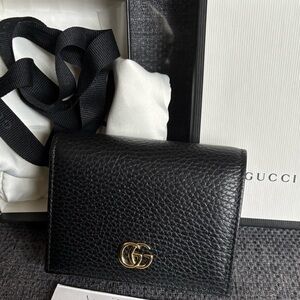 Gucci Black Leather Card Holder